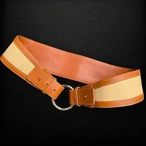 l e a t h e r :: Lambertson Truex Wide Leather Belt Silver Buckle Buy Wide Western Belt - Genuine Leather With Silver Buckle main image 3